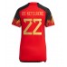 Maillot de foot Belgique Charles De Ketelaere #22 Domicile vêtements Femmes Monde 2022 Manches Courtes